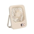 thumbnail image 2 of Ventilador portátil USB recargable - 5 velocidades, oscilación de 180°, montaje o soporte para viajes en oficina en casa y dormitorio, 2 of 8