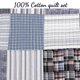 thumbnail image 4 of Daniel Stripe Plaid Azul Real Patchwork Algodón Reversible Juego de Cama Edredón, 4 of 6