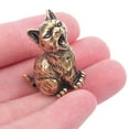 thumbnail image 5 of OULII Cat Backpack Pendants Brass Cat Figurine Keychain for Personal Accessory 1Pack, 5 of 7