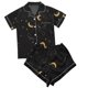 thumbnail image 1 of Moda mujer Casual impreso manga corta Turn-down Tops pantalones cortos conjunto ropa de dormir Fridja  nalpqowj49055, 1 of 9