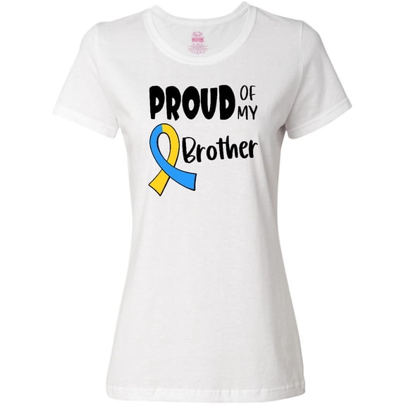 Inktastic Proud of My Brother Down Syndrome Awareness Women's T-Shirt