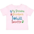 thumbnail image 3 of Inktastic Iowa Grandma Grandpa Loves Me Boys or Girls Toddler T-Shirt, 3 of 5