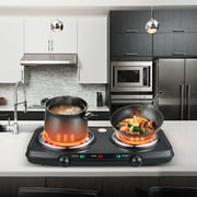 Mainstays Portable Double Burner and Hot Plate, 120V~ 1800W