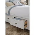 thumbnail image 4 of Bowery Hill Wood White Traditional California King Panel Bed with Storage, 4 of 4