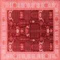 thumbnail image 1 of Ahgly Company Indoor Square Oriental Red Industrial Area Rugs, 4' Square, 1 of 4