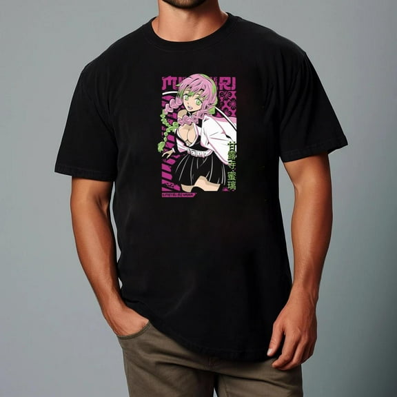 Anime Mitsuri Kanroji The Love Hashira from Demon Slayer Fan T-Shirt Unisex, up to size 5XL