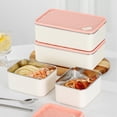 thumbnail image 4 of asddcavvf 1200ml Portable Lunch Container Tiered Stainless Steel Design With Microwave Compatibility Reusable For Work And Picnics Dishwasher Friendly Organization Must Haves, 4 of 5
