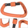 thumbnail image 4 of Carabiner, D Ring Buckle Anodic Oxidation  For Cycling For Outdoor Orange, 4 of 8