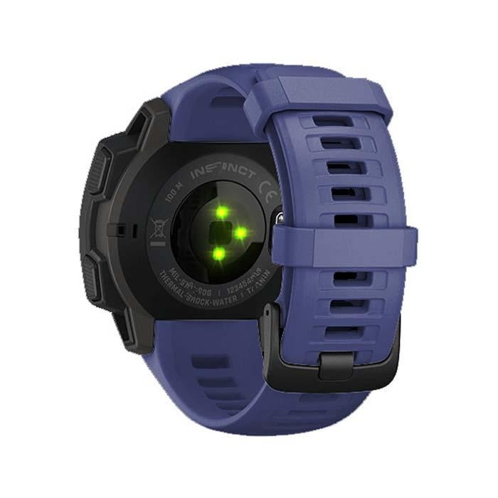 AMZER Silicone Replacement Watch Strap for Garmin Solar/ Tactical 22mm - Dark Blue - Walmart.com