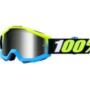 100% Accuri Pegasus MX Goggles Black/Blue/Yellow/Silver Mirror Lens
