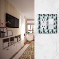 thumbnail image 5 of Yayeee Rocker Switch Wall Plate 2-Gang 4.7"x4.6" Home Decorative Outlet Cover, Green Penguins Pattern, 5 of 6