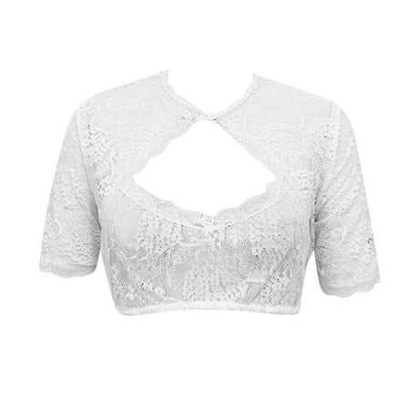 Women 1PC Underwire Lingerie Lace Vest Women s Elegant Dirndl Blouse Black Dirndl Blouse Lace Blouse For Oktoberfest Lingerie Lingerie for Women plus Size Christmas Sheer Mesh Bodysuit for Women