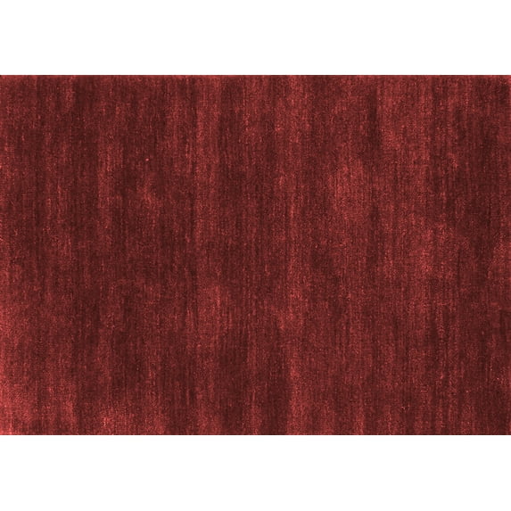 Ahgly Company Indoor Rectangle Abstract Red Contemporary Area Rugs, 8' x 12'