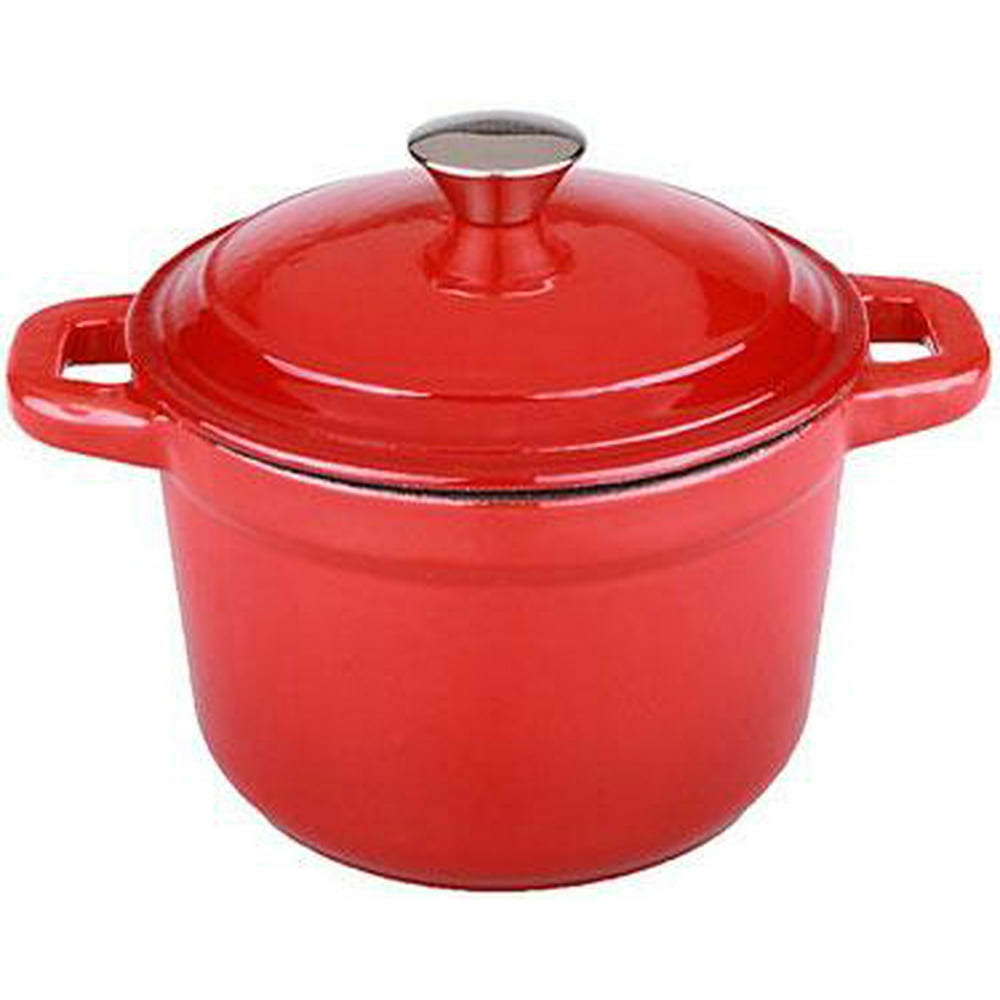 BergHOFF Neo 3qt Cast Iron Round Cov Dutch Oven, Red