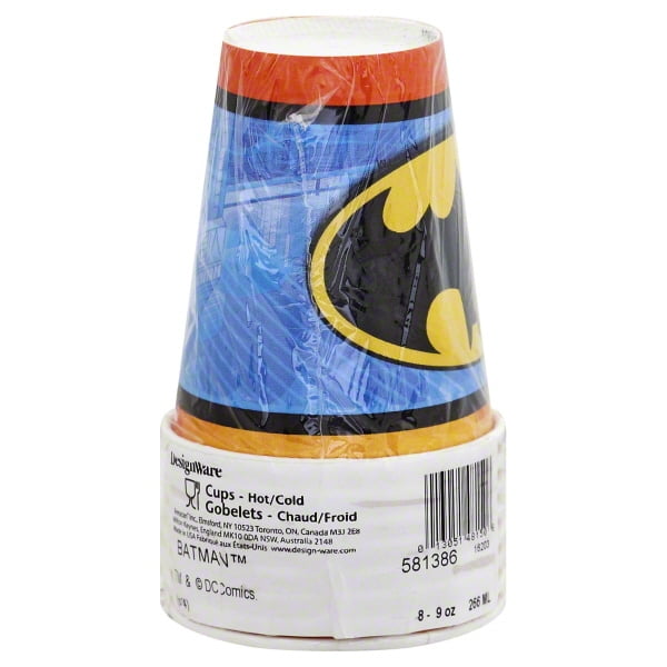 Batman 9 oz Paper Cups, 8-count