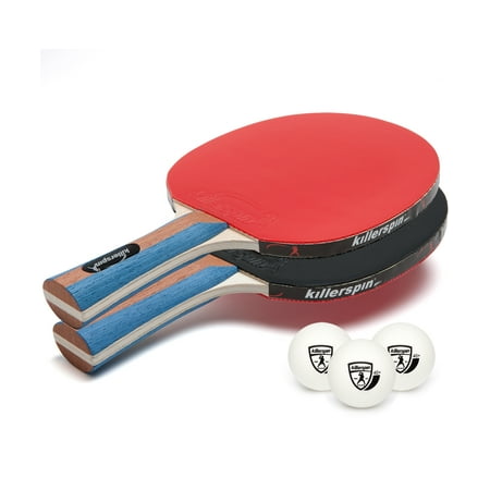 Killerspin JET SET 2 Table Tennis Set with 2 Paddles and 3