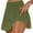 Army Green 2, variant on EQWLJWE Shorts For Women Casual Summer Women's Summer Pleated Tennis Skirts Athletic Stretchy Short Yoga Fake Two Piece Trouser Skirt Shorts Shorts For Women Clearance