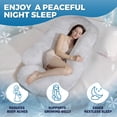thumbnail image 2 of Almohada corporal PILLANI de 145 cm con efecto refrescante para embarazo, 2 of 9