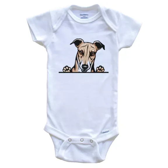 Baby Bodysuit BELLA CANVAS Greyhound Dog Breed Cute One Piece Baby Bodysuit