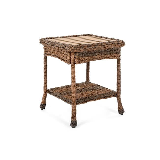 Outdoor Faux Sea Grass Garden Patio Furniture End Table