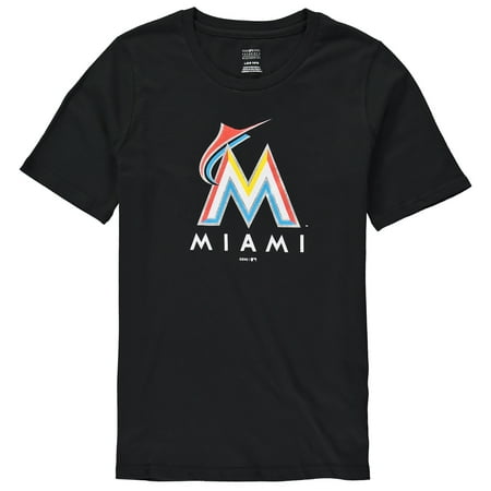 Marlins Rocks - Miami Marlins Youth Primary Logo T-Shirt - Black