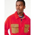 thumbnail image 4 of Free Assembly Men's Faux Sherpa Overshirt, 4 of 6