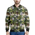 thumbnail image 3 of Chaquetas con estampado 3D de coco para hombres y niños, sudadera holgada de primavera y otoño, chaqueta bomber informal de calle con cremallera, abrigo para mujer, 3 of 5