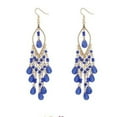 thumbnail image 4 of Opolski Bohemian Women Beads Rhinestone Tassel Dangle Hook Earrings Party Jewelry Gift, 4 of 7