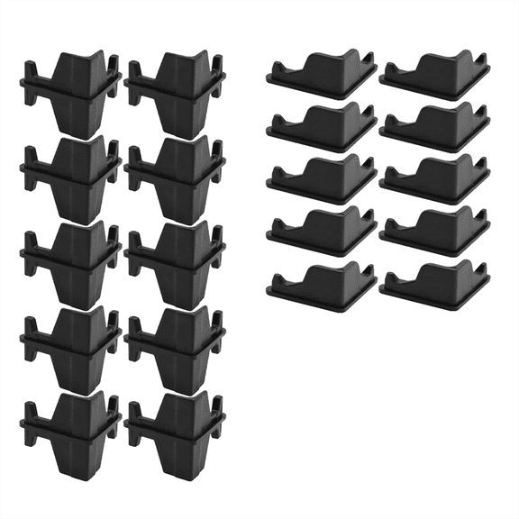 20PCS Post Inserts Connectors-Black
