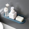 thumbnail image 3 of Wall Shelf Wall Shelf Waterproof Self Adhesive ABS Strong Load Bearing Floating Shelf for Bathroom, 3 of 6