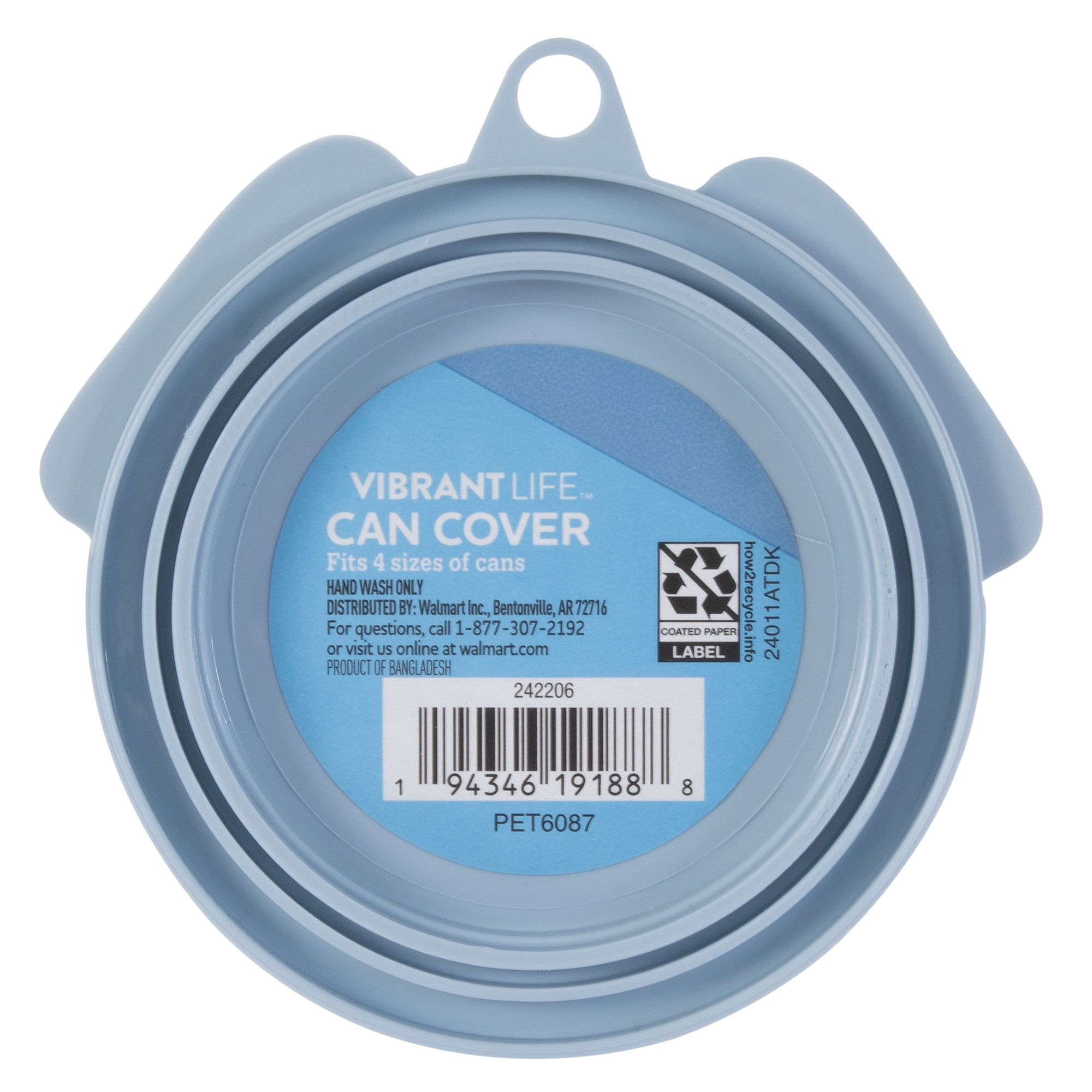 Vibrant Life Plastic Can Cover for Dog Food (Universal Size), 1 Count