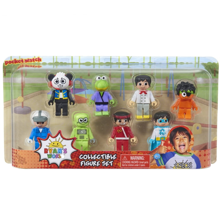 Ryan's World Combo Panda Toy 8-Piece Small Characters Figure Set