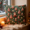 thumbnail image 3 of Fwttom Christmas Throw Pillow Covers 18 x 18 - Festive Decorative Sofa Throw Pillow Covers Cushion Case Home Holiday Decor, 3 of 6