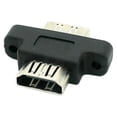 thumbnail image 2 of FVH HDMI Female To HDMI 1.4 Female Extension Extender Coupler Adapter with Panel Mount Holes, 2 of 7