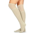 thumbnail image 4 of Teehee Women's Fashion Cotton Over The Knee Socks - 4 Pairs Pack (Slouch Top), 4 of 6