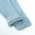 thumbnail image 5 of Boys' Solid Color Pajama Set, Kids 2-Piece Long Sleeve Top and Pants Loungewear, Soft Comfortable Home Wear Sleepwear for Toddlers and Children, Casual Indoor Outfit Sky Blue, 5 of 7