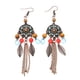 thumbnail image 5 of Pendientes colgantes redondos, 2 piezas Pendientes con borlas colgantes redondos retro Pendientes con borlas colgantes redondos Mejora tu experiencia, 5 of 9