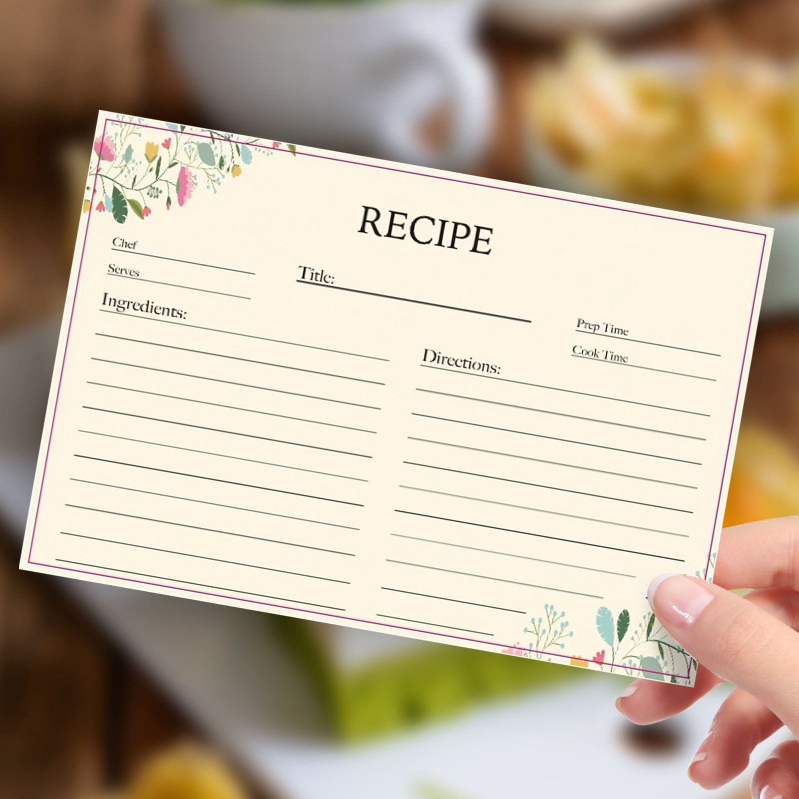 recipe binder for 4x6 cards LotFancy Binder, 8.5” x 10”, with 60 Blank Recipe 4x6, 30 Plastic Page Protectors, 6 Tabbed Dividers, 24 Labels, Mothers' Day Gift it makes it easy to pass down recipes from generation to generation Recipe Cards, 50pcs Set For