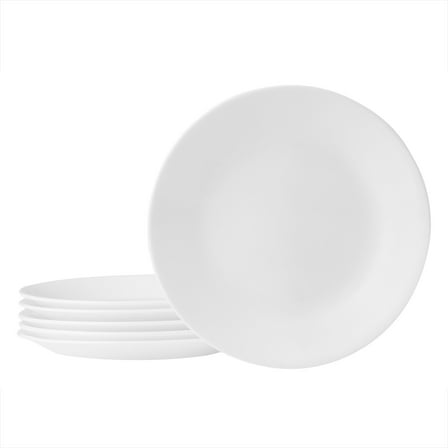 Corelle Classic Winter Frost White 6.75" Bread Plate, Set of 6