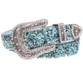 thumbnail image 2 of Western Cowboy Rhinestone Bling Mesh Stone Belt - Multi Color Options, 2 of 5