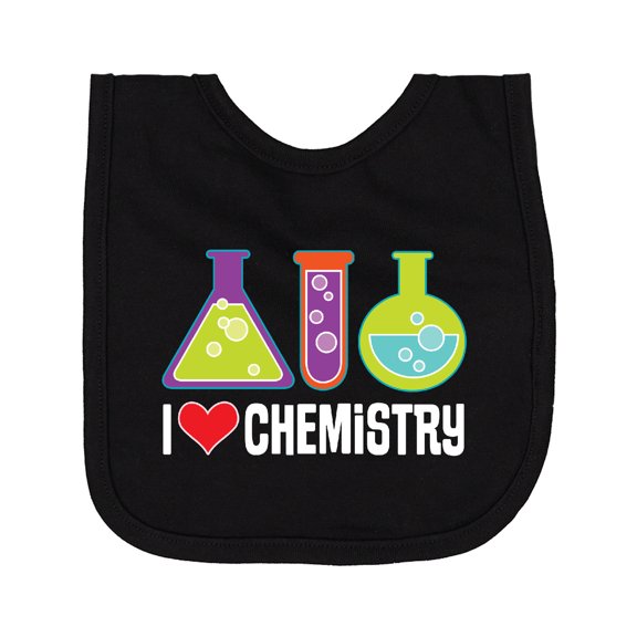 Inktastic I Love Chemistry Science Newborn Bib