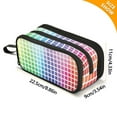 thumbnail image 3 of ALAZA Color Square Pencil Case Bag 3 Compartment Pen Pouch Large Storage Holder Box Organizer, 3 of 8