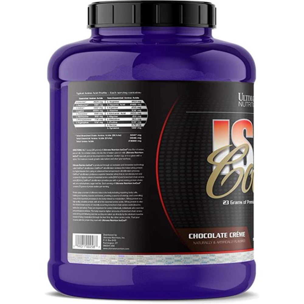 Ultimate Nutrition ISO Cool Whey Protein Isolate Powder- 5lb