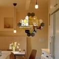 thumbnail image 4 of 6/12PCs Hexagonal Diy 3D Mirror Wall Stickers Restaurant Aisle Floor Personality Decorative Mirror Paste Living Room Sticker, 4 of 5
