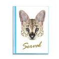 thumbnail image 1 of Cartable de Protection de Feuilles de Livre pour Animaux Serval Tacheté à Longue Queue, 1 of 3