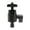 Black, variant on Aluminum Alloy Ball Head Mount PTZ Adapter for Tripods and Handheld Stabilizers with Standard 1/4 Screw and Hole