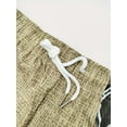 thumbnail image 5 of Men 2 Piece Linen Outfit Beach Button Down Shirt Casual Loose Pant Sets Summer Outfits Fashion Khaki L, 5 of 5