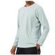 thumbnail image 2 of pstuiky Camisas casuales de manga larga para hombre, Camiseta de manga larga con cuello redondo para hombre, de color liso, para entrenamiento físico, con protección solar, elástica y secado rápido., 2 of 5