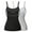 2, Black+Grey, variant on Women's Camisole with Adjustable Spaghetti Straps, Built-in Padded Bra, Comfort Tank Top (S-3XL)