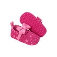 thumbnail image 2 of Gureui Infant Baby Girls Shoes Non-Slip Bowknot Princess Flats First Walker, 2 of 9